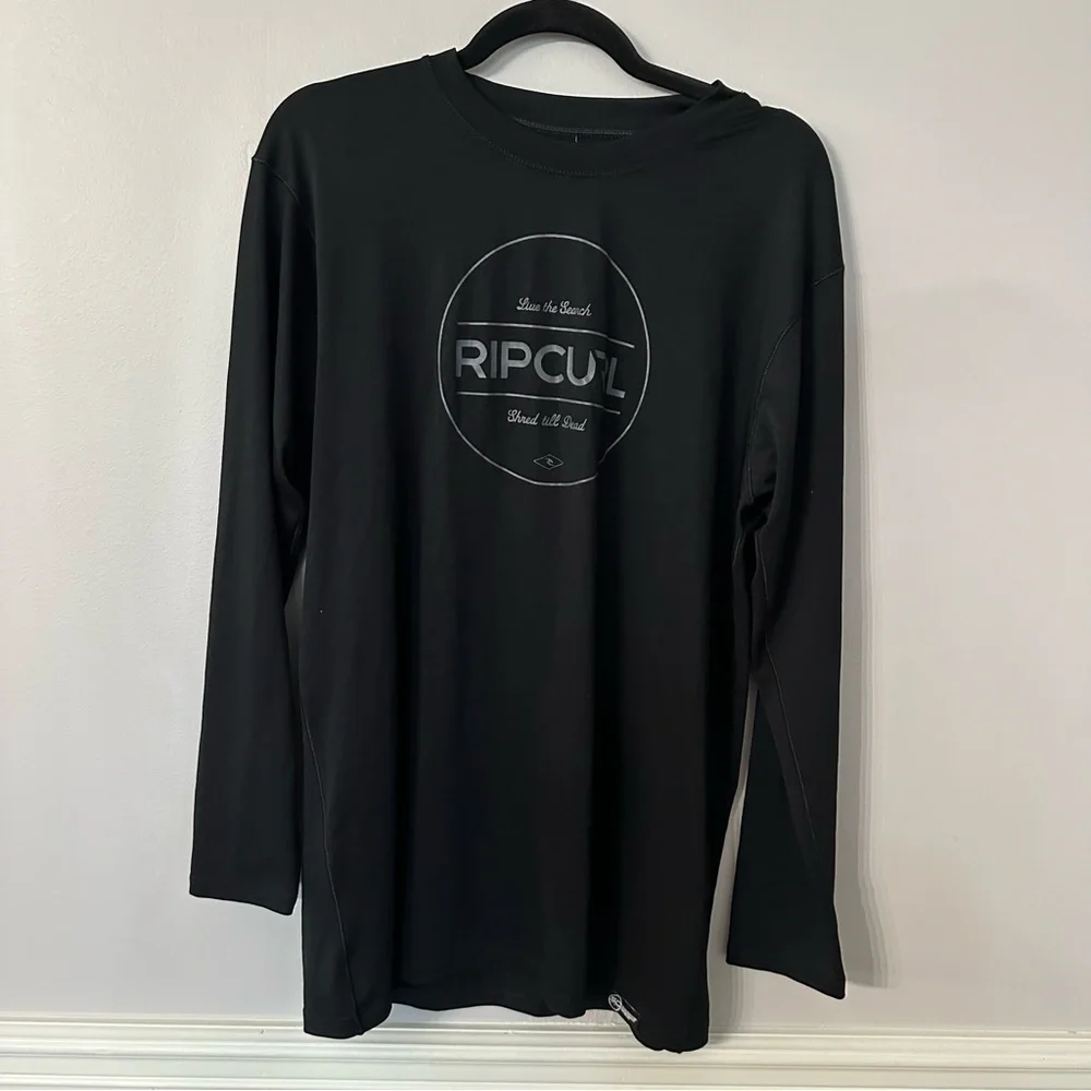 Rip Curl Live the Search Men’s Long Sleeve Crewneck UPF 50 Swim Shirt Sz L GUC